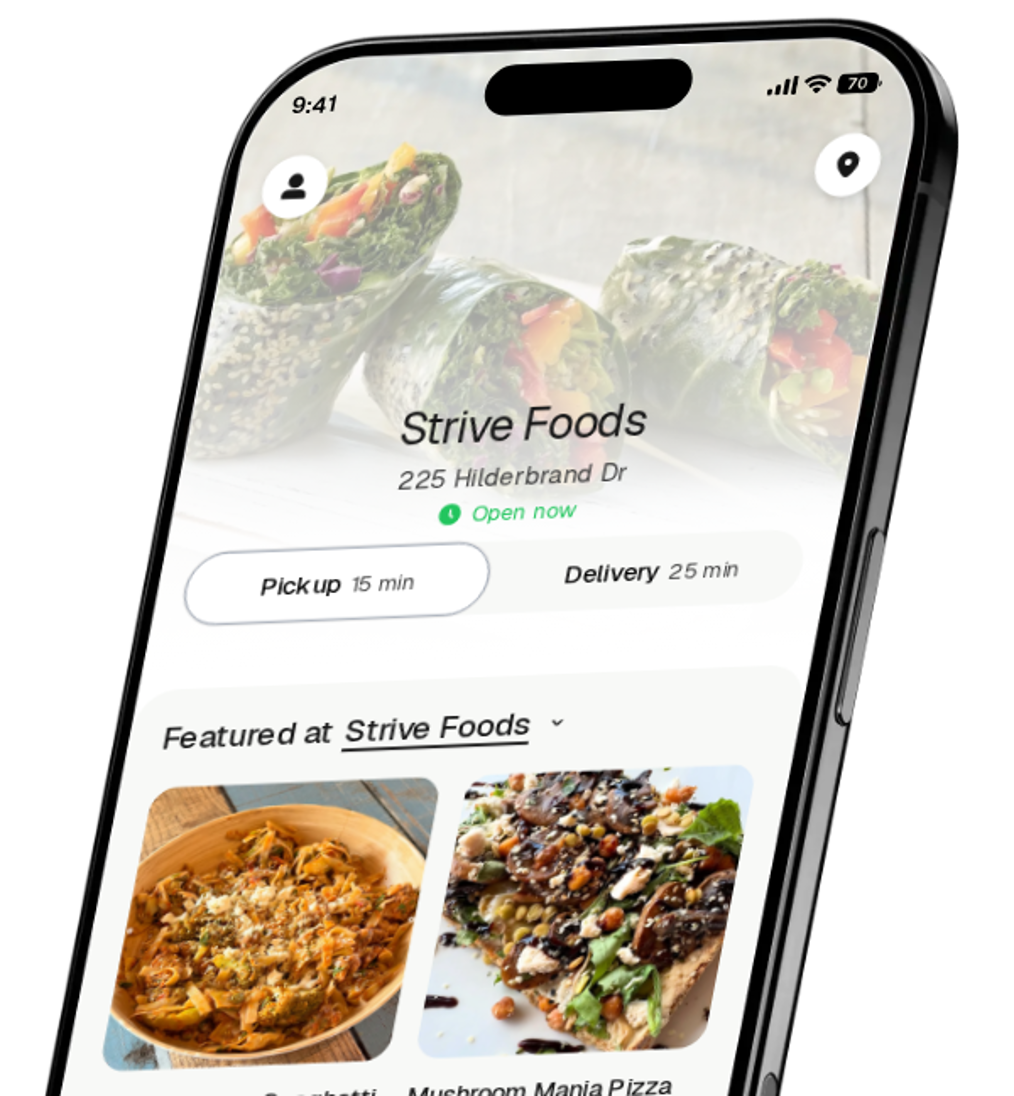 Strive Foods app preview