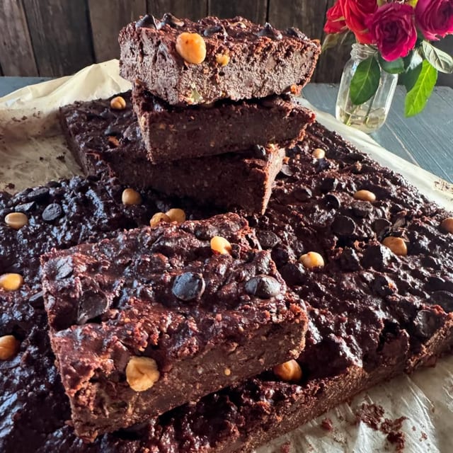 Hazelnut Zucchini Brownie.