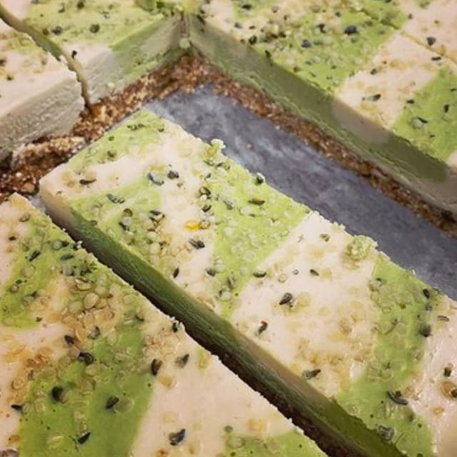 Raw Key Lime Cheesecake.